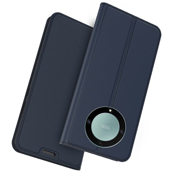 Glatt og tynt premium PU-skinnetui for Honor Magic5 Lite / Motorola Moto X40 / Honor X9a - Blå