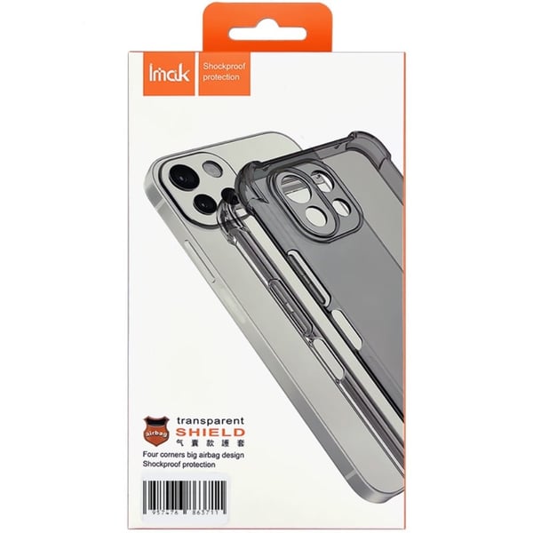 IMAK Airbag Cover for Honor Magic5 Lite / Honor X9a / Motorola Moto X40 - Gjennomsiktig Svart