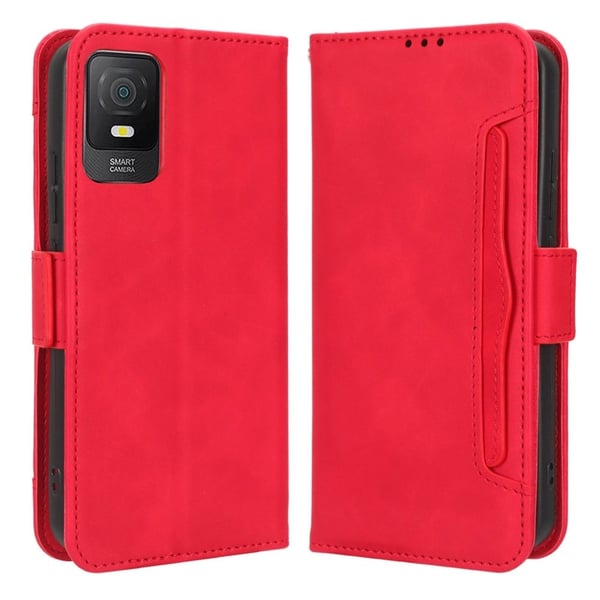 Lommebok-etui i moderne skinn-design TCL 403 - Rød