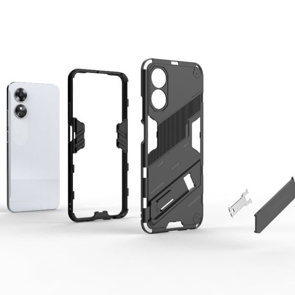 Støtsikkert hybriddeksel med et moderne preg for Oppo A17 - Rose