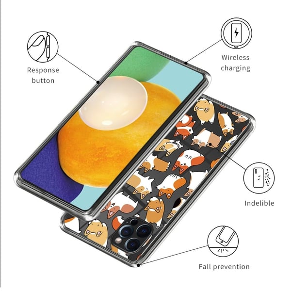 Deco iPhone 15 Pro deksel - Hunder Klistremerke