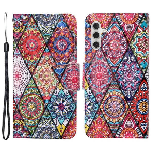 Wonderland Samsung Galaxy A55 flip kuoret - Rhombus / Toteemi