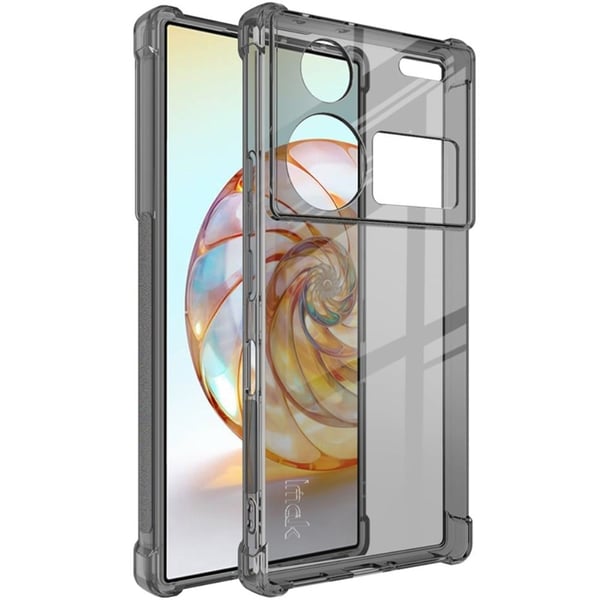 IMAK Airbag Cover for ZTE nubia Z60 Ultra - Gjennomsiktig Svart