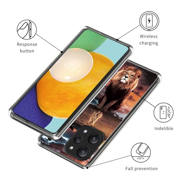 Deco Xiaomi Redmi 12 / Xiaomi Poco M6 Pro deksel - Løve