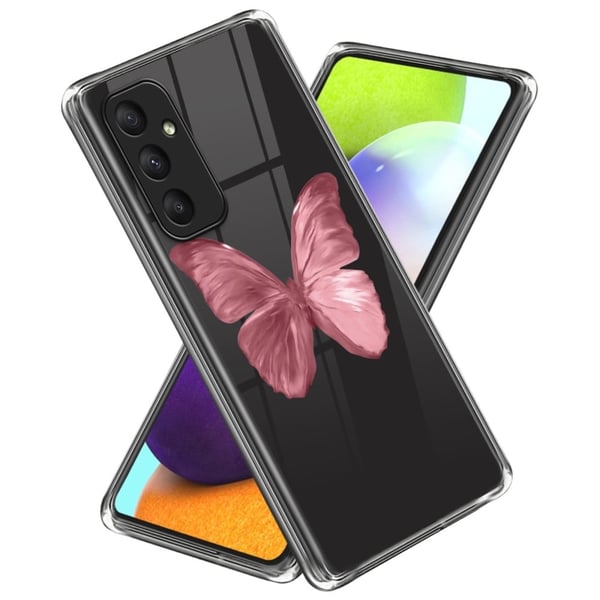 Deco Samsung Galaxy A35 deksel - Rosa Sommerfugl