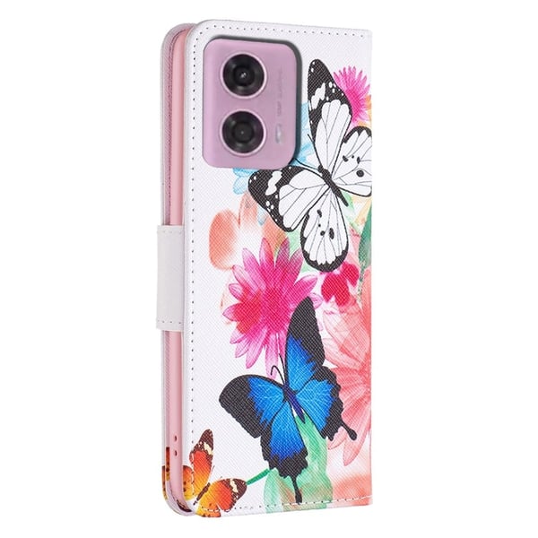Wonderland Motorola Moto G24 flip-etui - To Sommerfugler