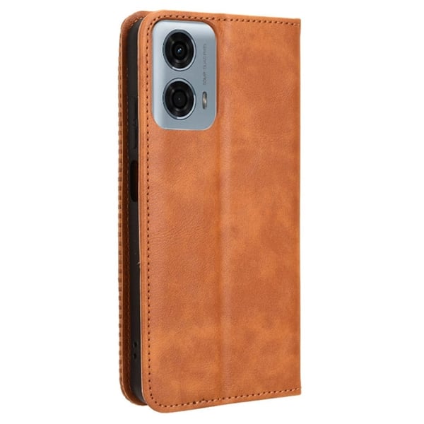 Bofink Vintage Motorola Moto G34 nahkakotelo - Ruskea