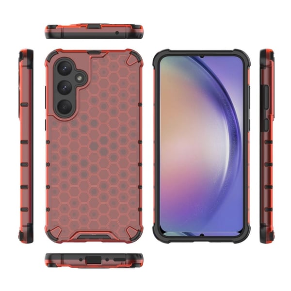 Bofink Honeycomb Samsung Galaxy A35 deksel - Rød