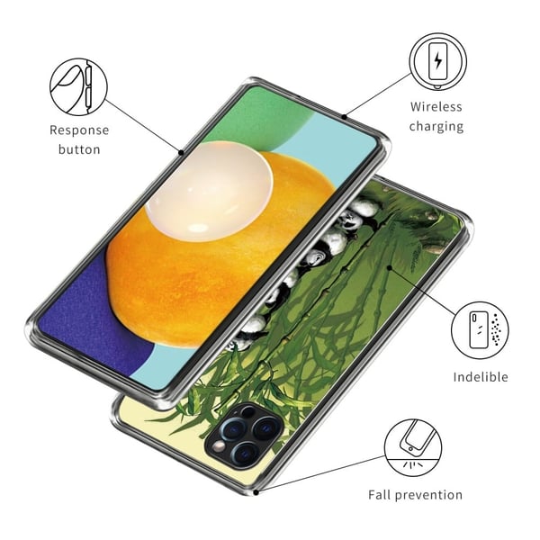Deco iPhone 15 Pro deksel - Stabling Av Pandaer