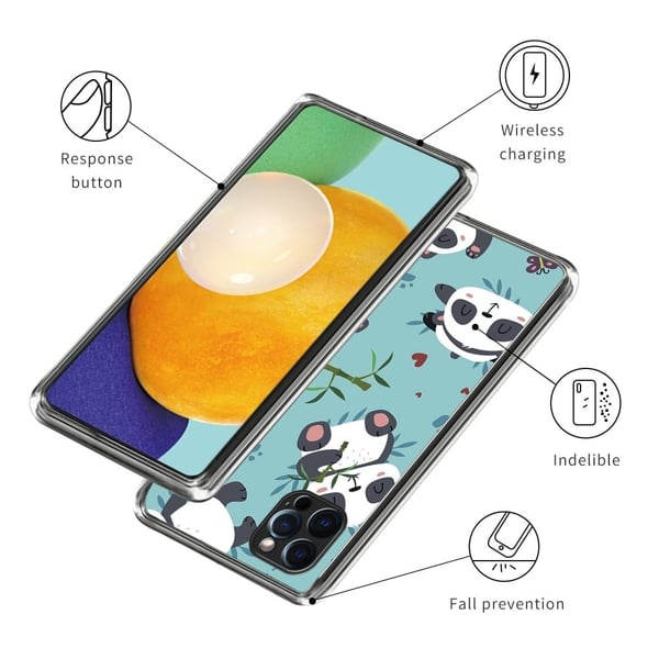 Deco iPhone 15 Pro deksel - Søte Pandaer