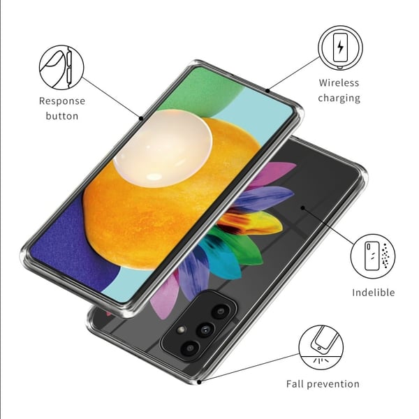 Deco Samsung Galaxy A15 deksel - Fargerik Blomst