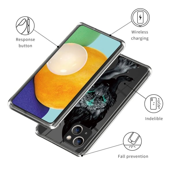 Deco iPhone 15 Plus deksel - Ulv