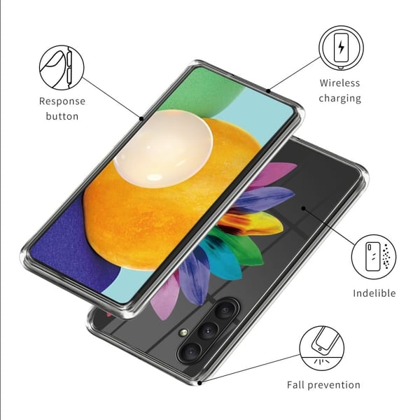 Deco Samsung Galaxy A25 deksel - Fargerik Blomst