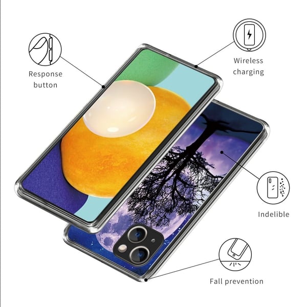Deco iPhone 15 Plus deksel - Tre Og Måne