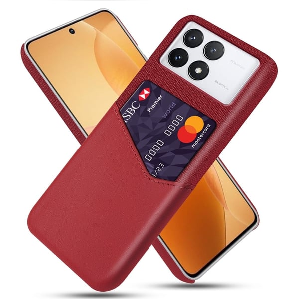 Bofink Xiaomi Redmi K70E / Xiaomi Poco X6 Pro kortdeksel - Rød
