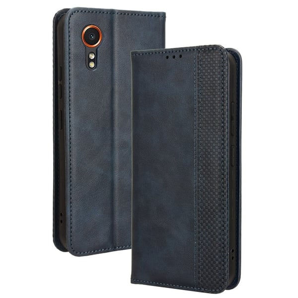 Bofink Vintage Samsung Galaxy Xcover 7 lærveske - Blå