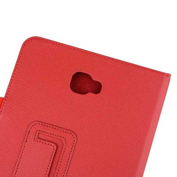 Litchi Grain Smart Læderetui Samsung Galaxy Tab A 10.1 (2016) T580 T585 - Rød
