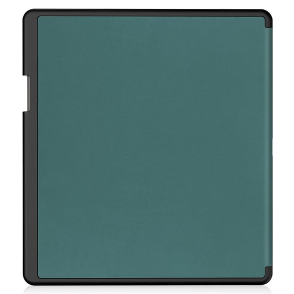 Amazon Kindle Scribe Origami Stand Vegansk lær og fleksibelt e-bokleser-etui Støtsikkert leserdeksel med automatisk vekking / dvale - Svartgrønn