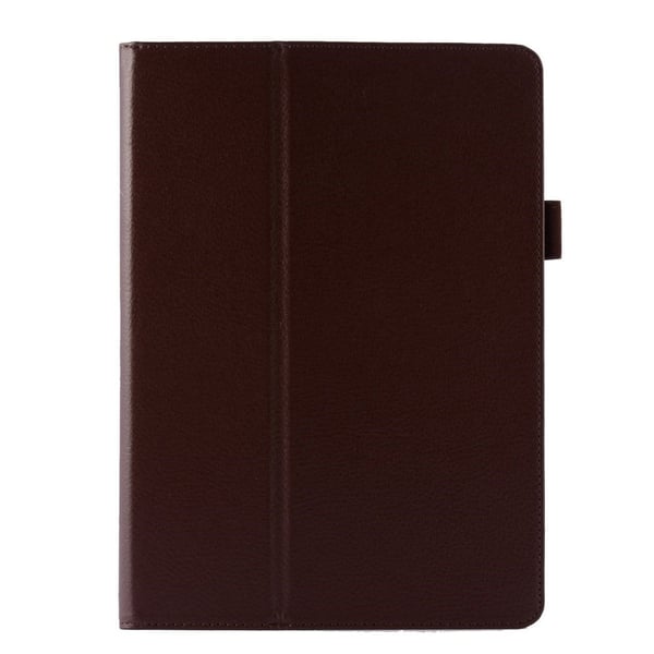 Lychee Texture Folio Læderetui med stander iPad Air 2 - Brun Lychee Texture Folio Læderetui med stander iPad Air 2 - Brun
