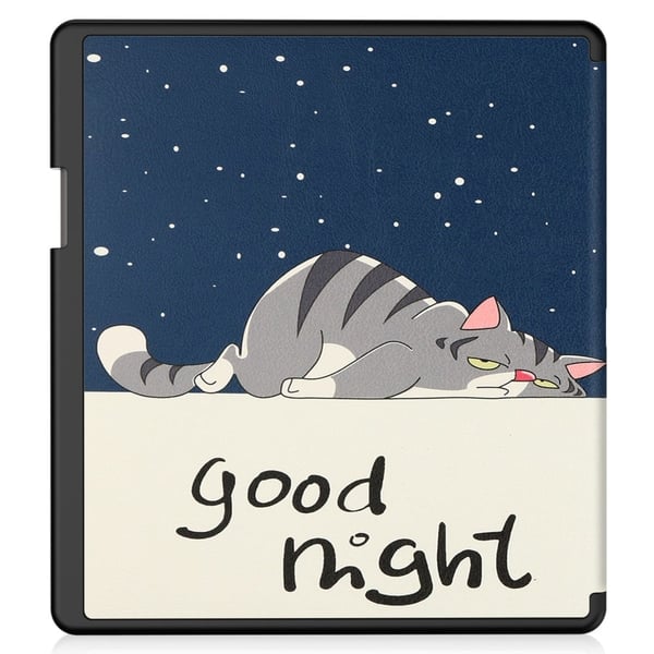 Amazon Kindle Scribe Mønster print Design E-Bog læderetui Origami Stand Cover E-book Reader Shell med Auto Wake / Sleep - Kat