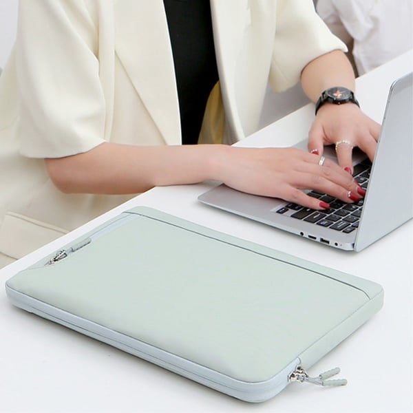 D6 14.6" Laptop-taske Vandtæt Oxford Cloth Notebook-computerhylster - Lyserød