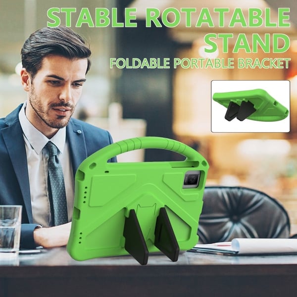 TCL Tab 10 Gen 2 / T-Mobile REVVL Tab / Blackview Oscal Pad 15 / Tab 11 WiFi / Tab 11 SE / Tab 11 Case Handle EVA Cover - Grønn