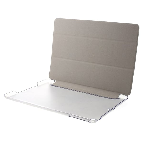 iPad 9,7" (2018) / 9,7" (2017) / Air 2 / Air Tri-fold Stand Leather Cell Phone Casing - Grå