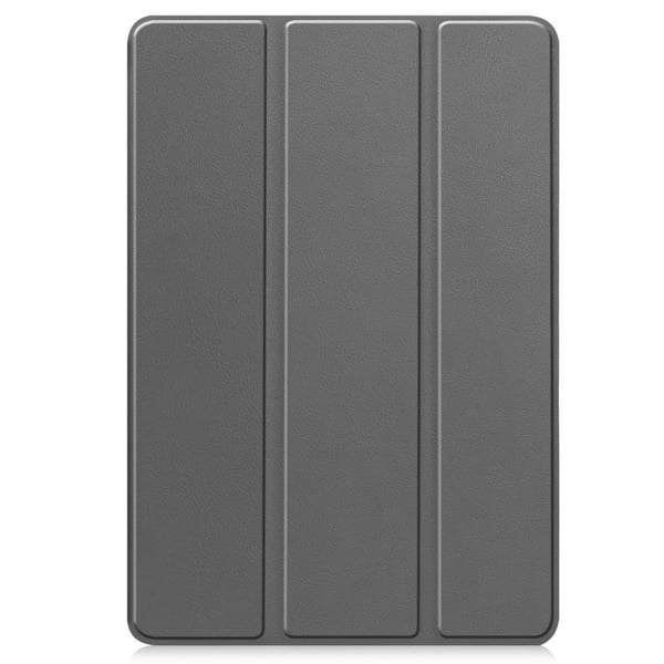 Xiaomi Pad 6S Pro 12.4 Skinnveske Tri-fold Stand Auto Wake / Sleep Smart Shell - Grå