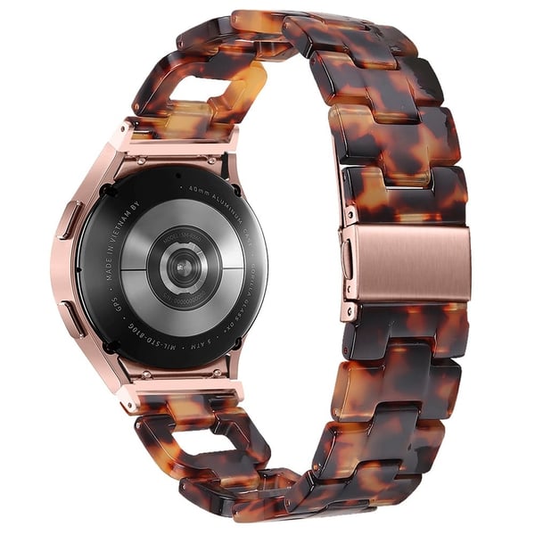 Samsung Galaxy Watch4 Active 40mm / Active 44mm / Classic 42mm / Classic 46mm Harpiks D-formet klokkerem - Skilpaddeskall