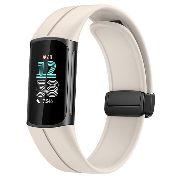 Fitbit Charge 5 / Charge 6 Klokkerem Magnetisk silikonarmbånd - Stjernelys