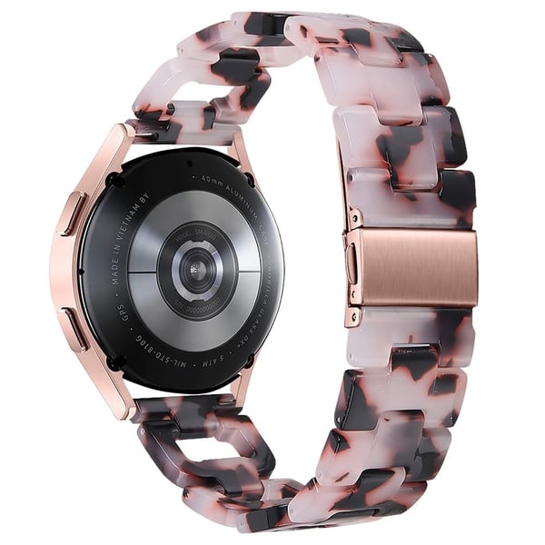 Garmin Vivomove / Vivomove HR-klokkearmbånd D-formet harpiksarmbånd - Rosa + Svart