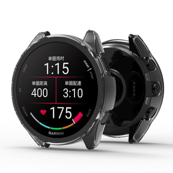 Garmin Forerunner 165 Klokkeveske Hardt støtsikkert deksel med skjermbeskytter i herdet glass - Furunålsgrønn