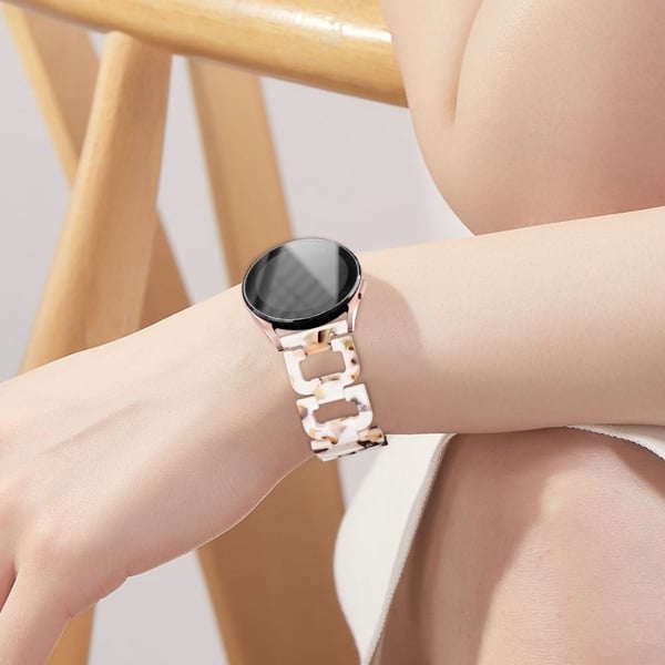 D-formet reim LG Watch Sport Smart Watch Harpiksarmbånd Erstatningsarmbånd - Nougat