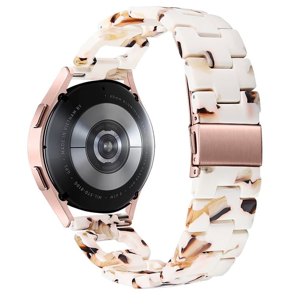 D-formet reim LG Watch Sport Smart Watch Harpiksarmbånd Erstatningsarmbånd - Nougat