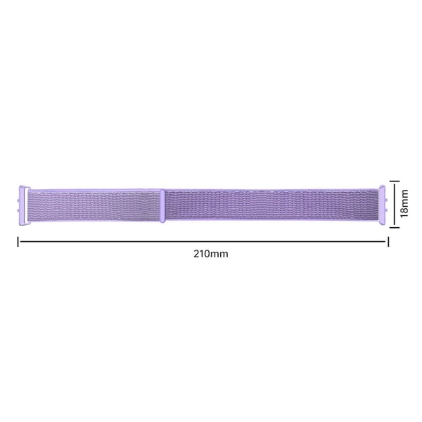 Samsung Galaxy Fit3 udskiftningsrem Flettet nylon Smart Watch-bånd - Lyserød