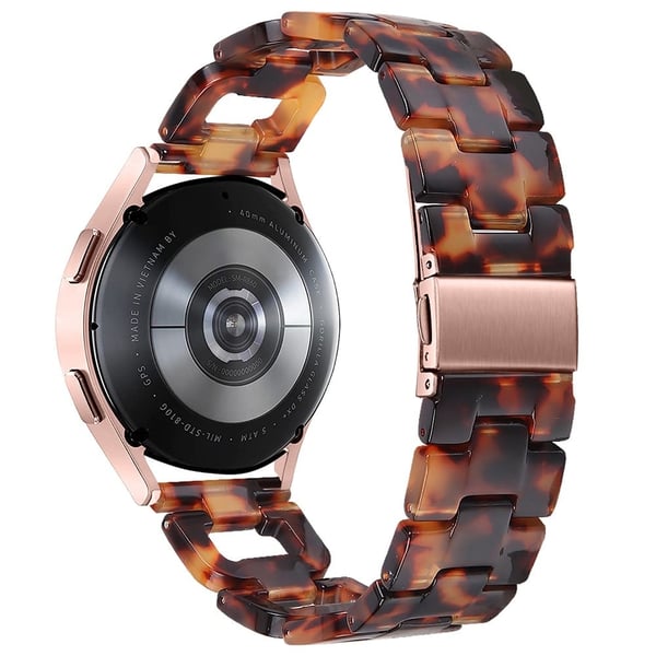 Klokkerem Garmin Forerunner 645 / 645 Music D-formet harpiksarmbånd - Skilpaddeskall