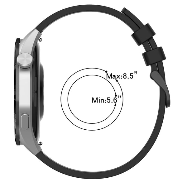 Huawei Watch GT 4 / Garmin Venu 2 Armbånd 22 mm håndleddsrem i myk silikon - Lysegrå
