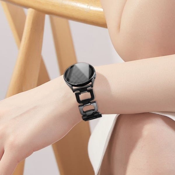 Huami Amazfit Youth Edition 20 mm smartklokkearmbånd D-formet harpiksarmbånd - Svart