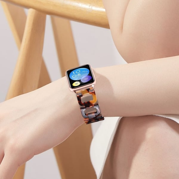 Klokkerem Xiaomi Redmi Watch 4 D-formet harpiks utskiftingsklokkearmbånd - Skilpaddeskall