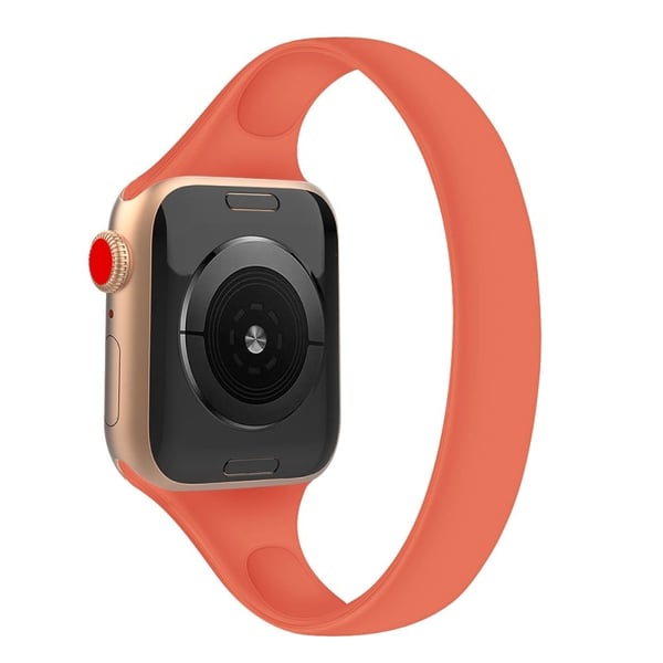 Apple Watch Series 41mm - 40mm - 38mm Silikonarmbånd, str: XS - Oransje