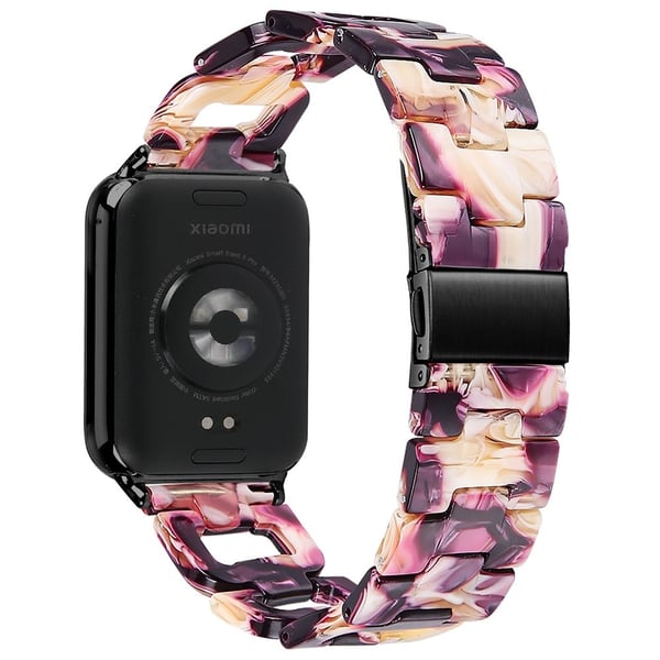 Xiaomi Smart Band 8 Pro Smart Watch D-Shape Strap Resin Armbånd Armbånd Erstatningsklokkearmbånd - Glitter Lilla