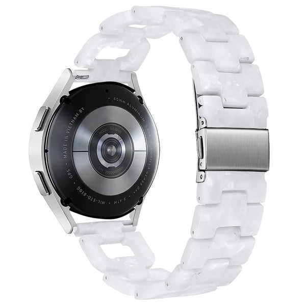 Huami Amazfit Youth Edition 20 mm smartklokkearmbånd D-formet harpiksarmbånd - Perle Hvit