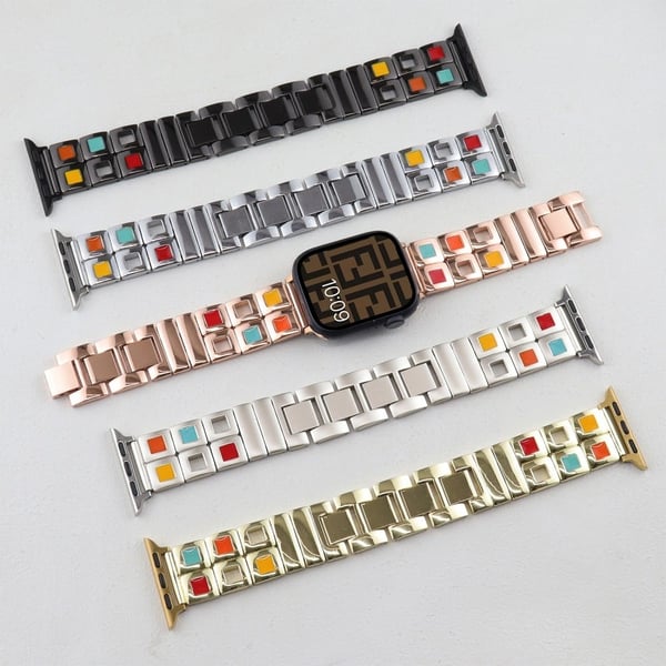 Apple Watch Series 41 mm - 40 mm - 38 mm Eyeshadow Palette-klokkebånd - Svart