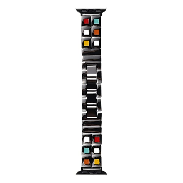 Apple Watch Series 41 mm - 40 mm - 38 mm Eyeshadow Palette-klokkebånd - Svart