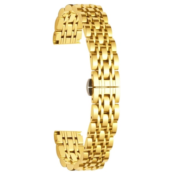Garmin Lily 2 Watch Band 7-Beads 14 mm erstatningsrem i rustfritt stål - Gull