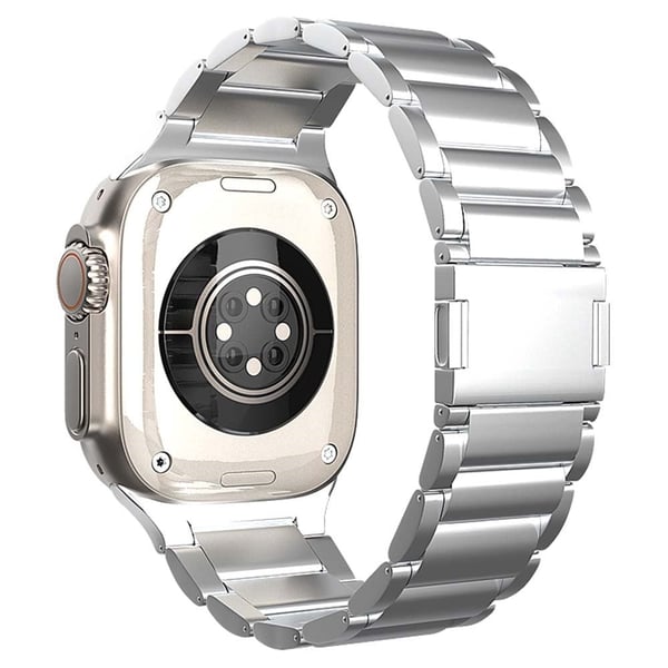 Apple Watch Series 41 mm - 40 mm - 38 mm magnetisk klokkerem i titanstål - Sølv