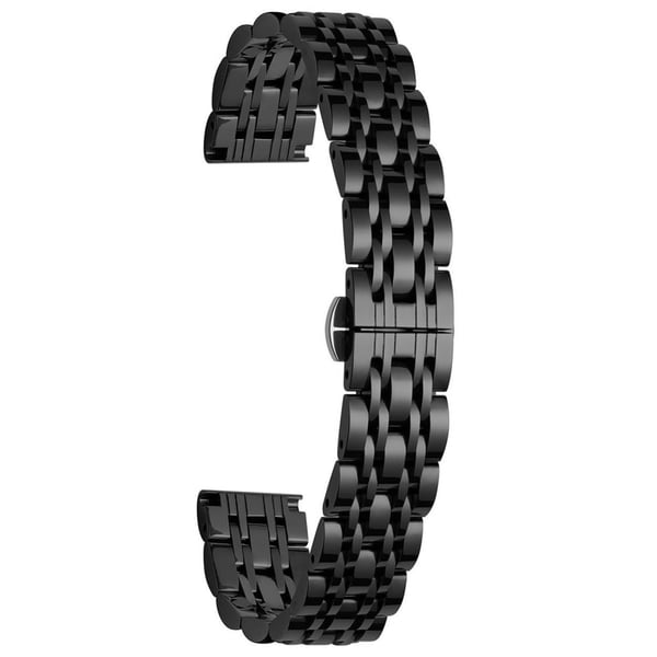 Garmin Lily 2 Watch Band 7-Beads 14 mm erstatningsrem i rustfritt stål - Svart