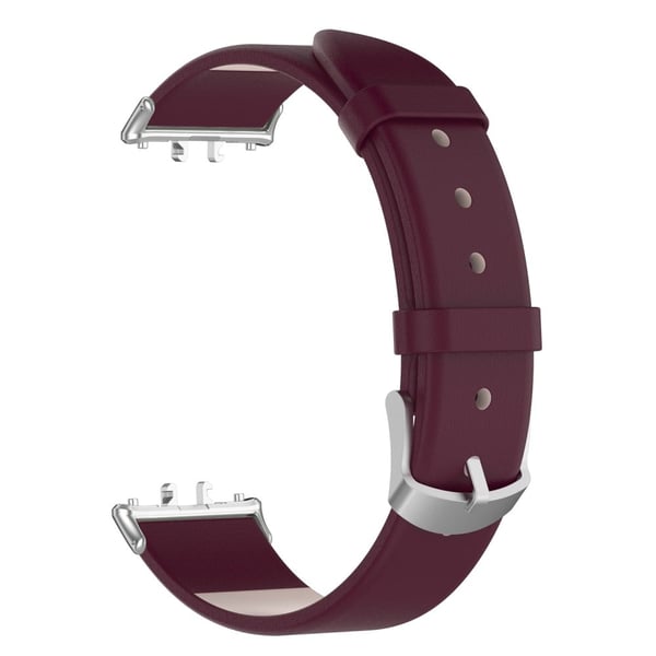 Samsung Galaxy Fit3 SM-R390 Korvaava rannekorun säädettävä nahkaranneke - Viininpunainen