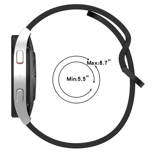 Samsung Galaxy Watch6 Classic 43 mm / 47 mm silikonklokkerem 20 mm justerbar håndleddsrem - Babyblå