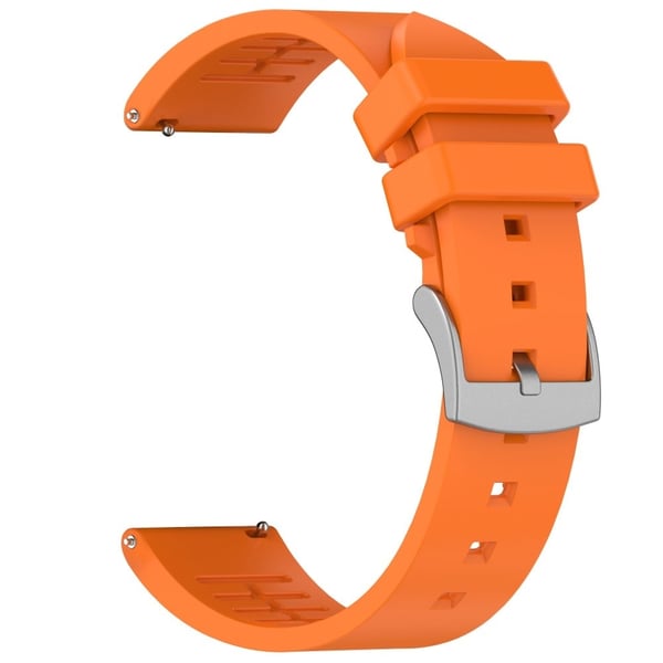 Samsung Galaxy Watch6 Classic / Watch 5 / Garmin vivoactive 5 Armbånd 20 mm Fluorgummirem - Oransje